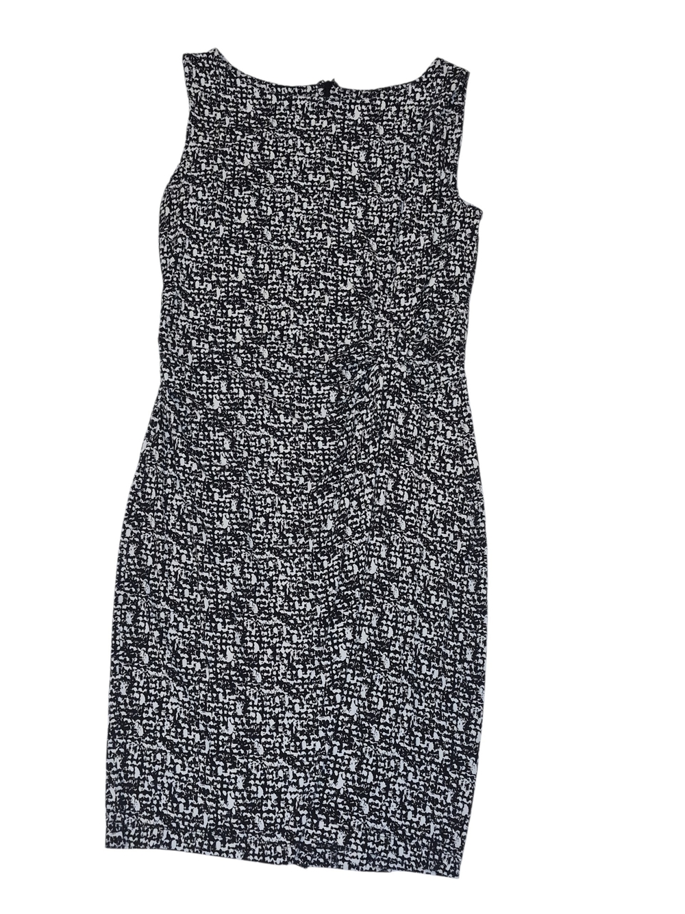 Ann Taylor Black and White Patterned Sheath Dress